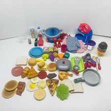 Kids Play Food Toy Fake Kitchen Fridge Microwave Utensils Pretend Play Mixed Lot
