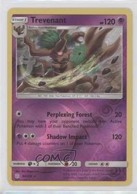 Trevenant Reverse Foil Pokémon Sun & Moon Cosmic Eclipse #94