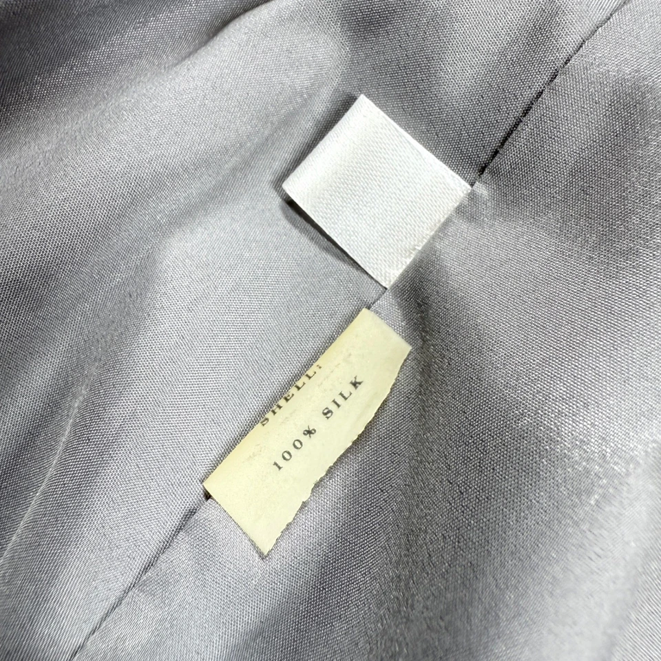 Ann Taylor Skirt 2P Petite Gray 100% Silk Pencil Skirt Career Office Capsule - Image 4 of 4