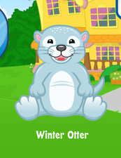 Webkinz Classic Winter Otter Virtual PET Adoption Code Only MESSAGED PROMO PET