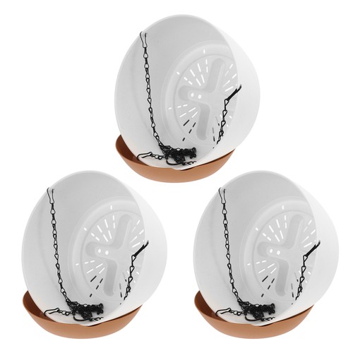 3 Pcs Self-absorbent Hanging Basket Flower Pot Plastic Woman Pots Indoor