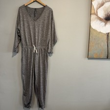 Vuori Women's Lux Long Sleeve Jumpsuit Heather Gray M