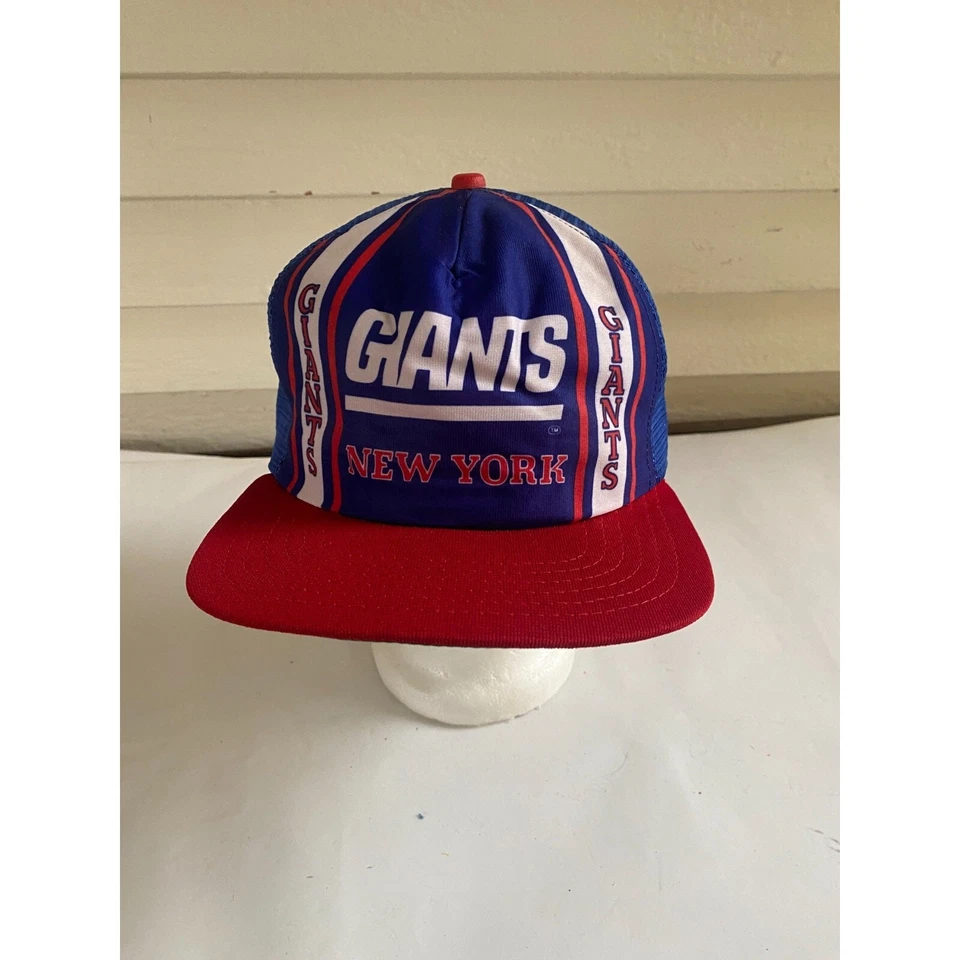 1980’s VINTAGE NY Giants Mesh Trucker Hat New Era Pro Design Made in USA NFL - Image 1 of 4