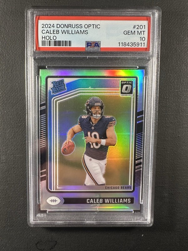 2024 Donruss Optic Holo #201 Caleb Williams PSA 10