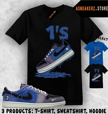 Tee Shirt Matching AJ 1 Low OG Voodoo Alternate Match Sneaker Shoe Dripping 1s