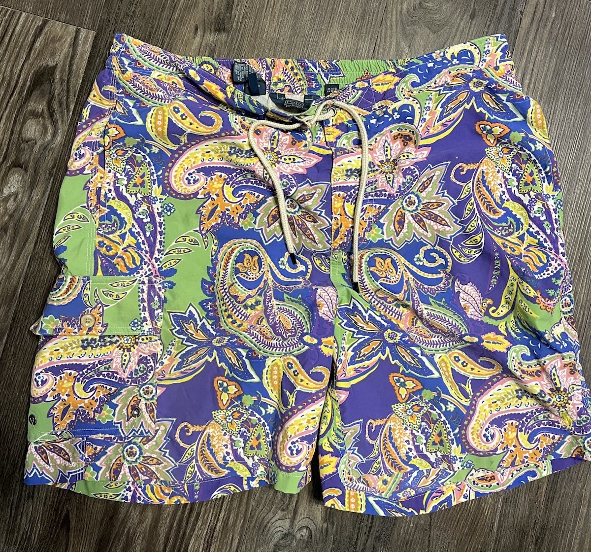 Vintage Ralph Lauren Polo Board Shorts Swim Shorts Men’s Size L 32 In  Y2K