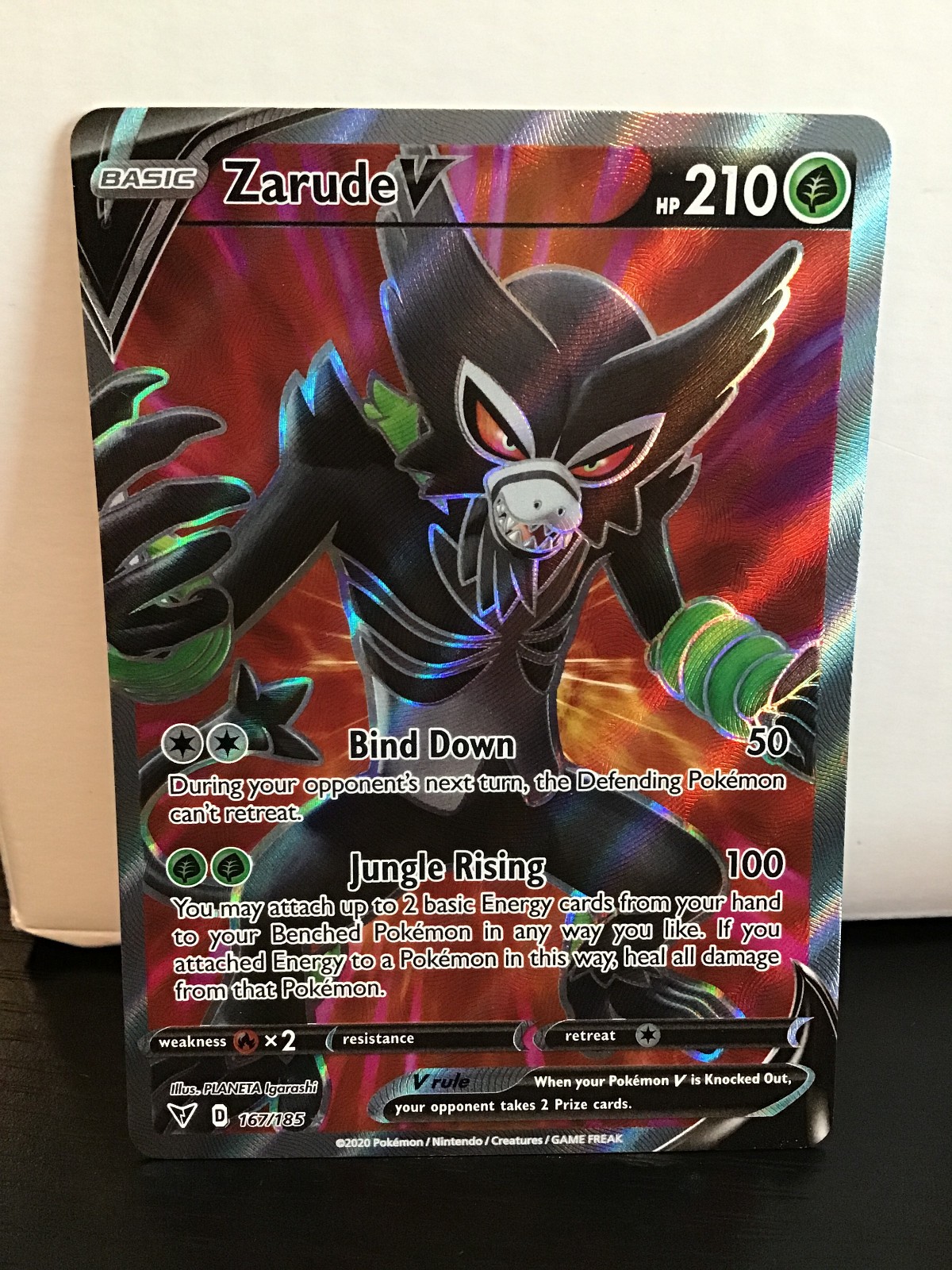 Zarude V 167/185 Pokemon Vivid Voltage Full Art Holo Ultra Rare