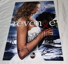 Revenge Signed Cast 12x18 Photo x5 Emily Van Camp, Gabriel Mann, Josh Bowman +2