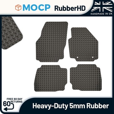 5mm Heavy-Duty Rubber Car Mats to fit Ford Mondeo MK4 Oval Mat Clips 2007-2012
