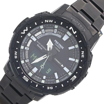 Casio Pro Trek Angler Line PRT-B70YT-1JF Quartz Watch Black Dial From Japan