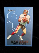 1993 Fleer - Team Leaders Steve Young #3
