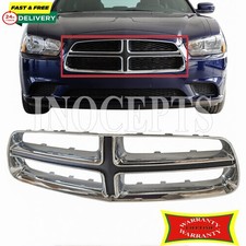 NEW FRONT GRILLE SHELL FOR 2011-2014 DODGE CHARGER CHROME & BLACK PLASTIC