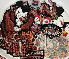 Lot of 20 Random Patches Mixing Iron-On and Sew-On