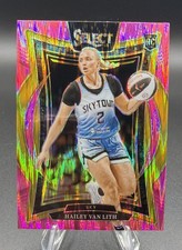 2025 Panini Select WNBA - Concourse Hailey Van Lith #30 Pink Flash Prizm (RC)