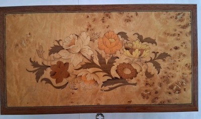 Vintage Italian REUGE Musical Jewelry Box with Swiss Movement- Song Is Edelweiss
