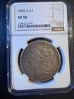 1896 S VF30 Morgan Silver Dollar NGC VF 30