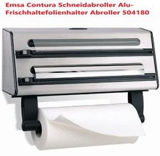 Emsa Contura Schneidabroller Alu-Frischhaltefolienhalter Abroller 504180