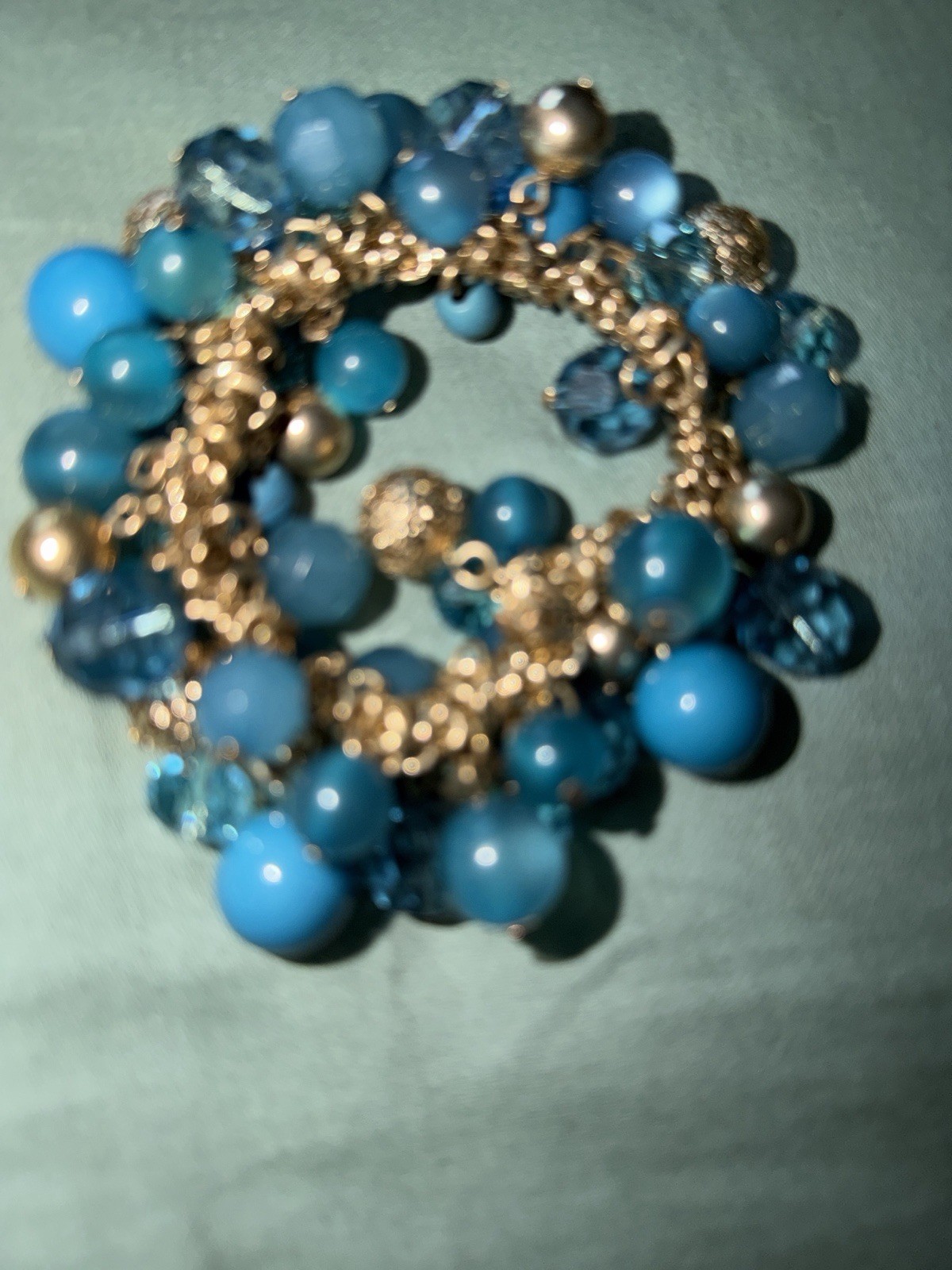 bold, multi-strand charm-style statement bracelet - image 1