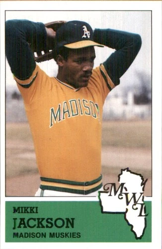 Mikki Jackson 1983 Fritsch Madison Muskies #20 RC FREE SHIPPING AutographDen