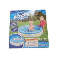 H2O Go! Coral Kids Pool Bestway Inflatable Blue White Fish Summer Water