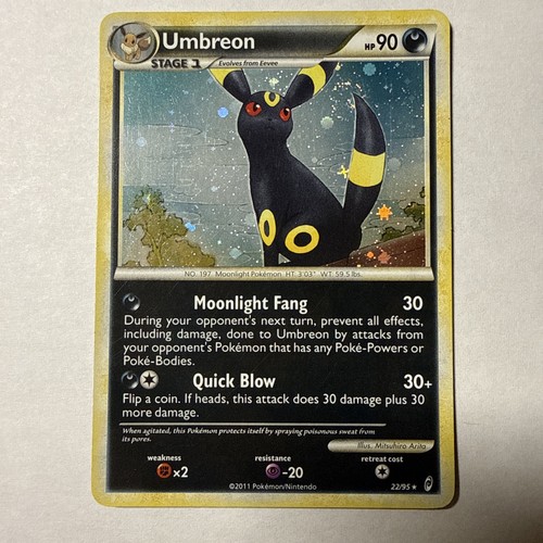 2011 Call of Legends Umbreon #22/95 Cosmos Holo Rare *Tail Swirl*