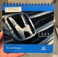OEM HONDA 2008 ACCORD SEDAN QUICK START GUIDE MANUAL
