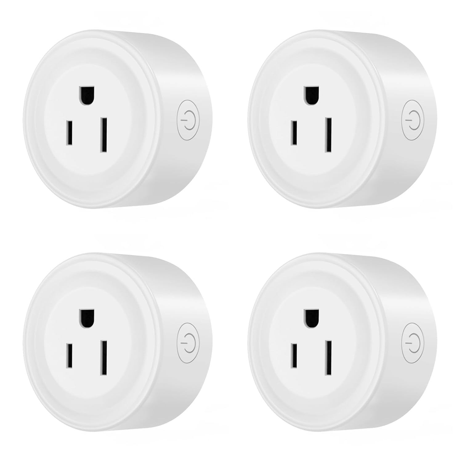 Smart Plug, Wifi Plugs Work with Alexa & Google Assistant, 4 Packs Smart Outlet-image