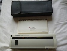 Vintage CITIZEN PN48 Notebook Printer + Case + Manual 1991 UNTESTED