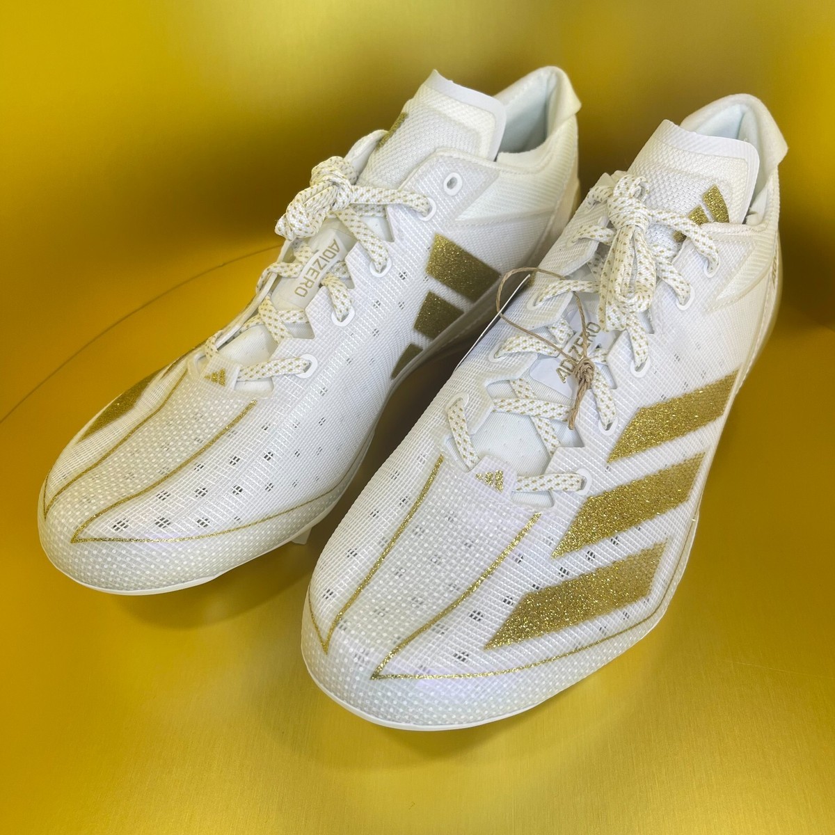 Adizero Electric Cleats WHT/GLD　28.0㎝　P adidas Adizero Electric II Football Cleats - White | Free