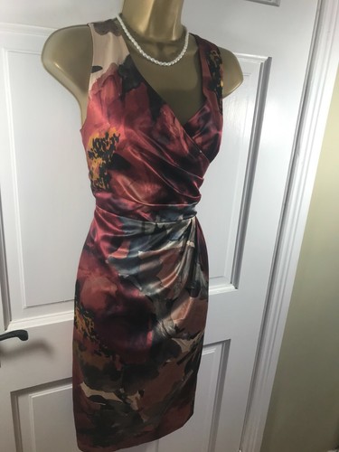 Kaliko Multicoloured Patterned Lined Dress, UK 16, Perfect Condition - Was £110 - 第 7/10 張圖片