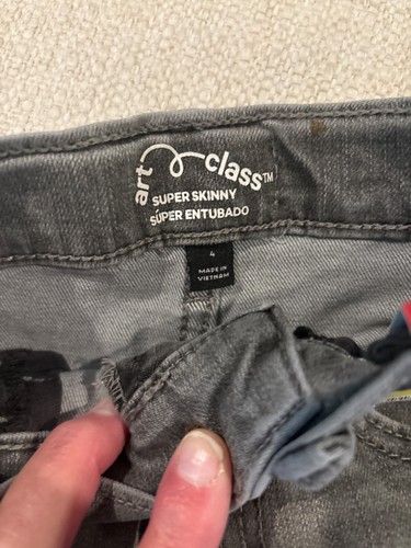 art class boys super skinny faded black jeans - Picture 3 of 3