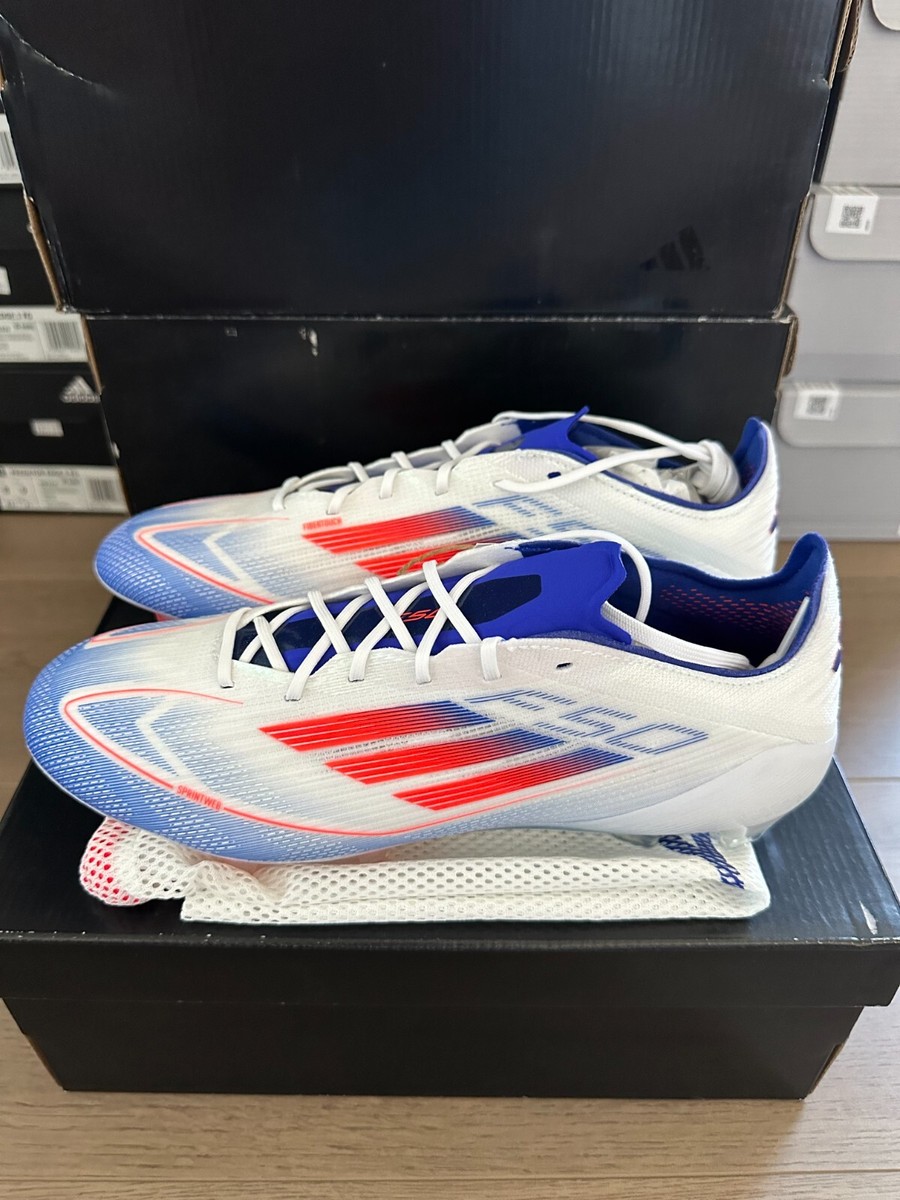 Adidas F50 Elite FG Firm Ground Soccer Cleat Red White Blue Adidas F50 Elite FG Firm Ground Soccer Cleat Red White Blue