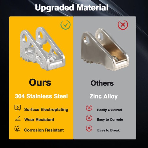 Stainless Steel Door Handle Upgrade Repair Kit for Tesla Model S Gen1 & 2 - Picture 2 of 9