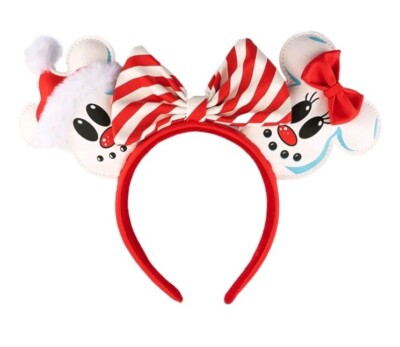 LOUNGEFLY DISNEY MICKEY & MINNIE MOUSE SNOW GLOBE HOLIDAY  display picture 2
