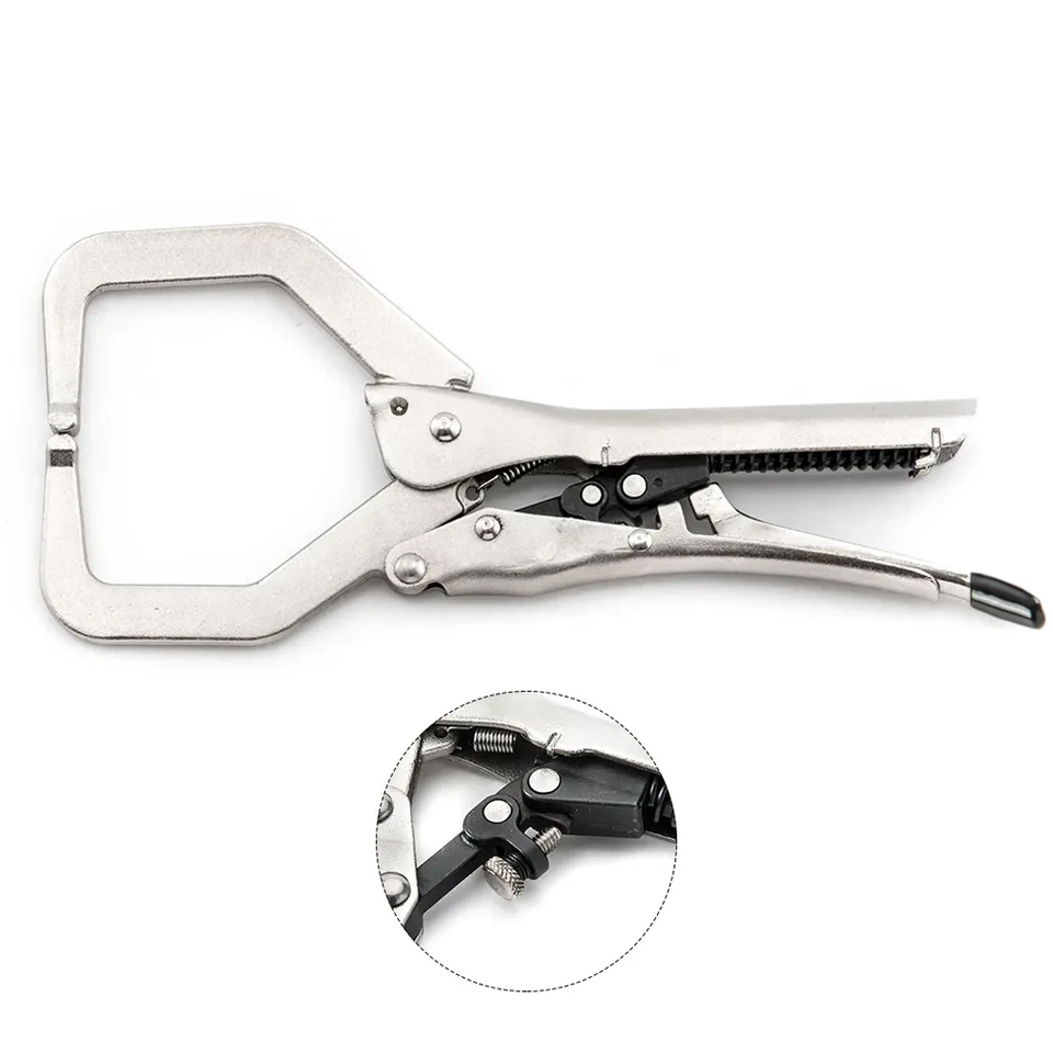 7" Automatic C-Clamp Self-Adjusting Quick Release Mole Grip Locking Plier - Image 2 of 4