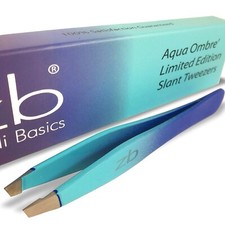 Limited Edition Aqua Ombr  Slant Tweezer Best Tweezers for Eyebrow,Hair Removal