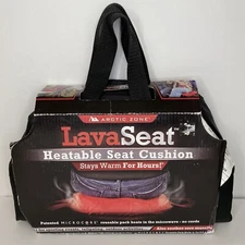 NEW Arctic Zone Lava Seat Heatable Seat Cushion "Stays Warm Up To 6 Hours" Black