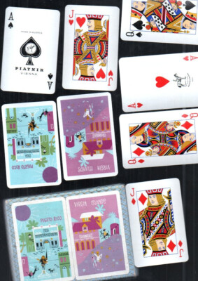 2 JEUX DE cartes ferd. PIATNIK & Sons WIEN EUR 25,00 - FR
