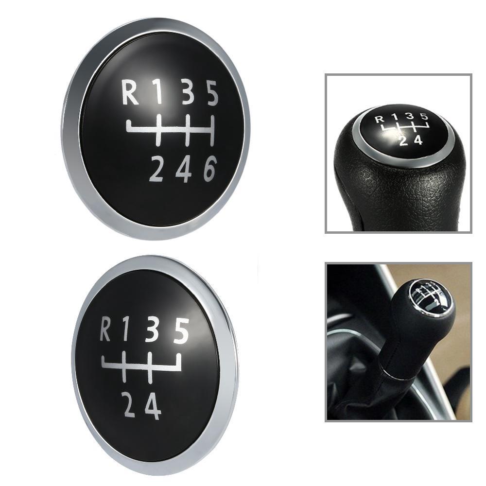 Snowchecking 5-Gang Schaltknauf Für Fiat 500 2007-2018 - Chrom Schwarz Manueller Schalthebel