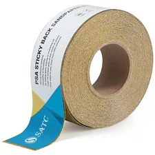 40 Grit PSA Longboard Sandpaper 20 Yard Long Continuous Roll, 2-3/4" Wide Self A
