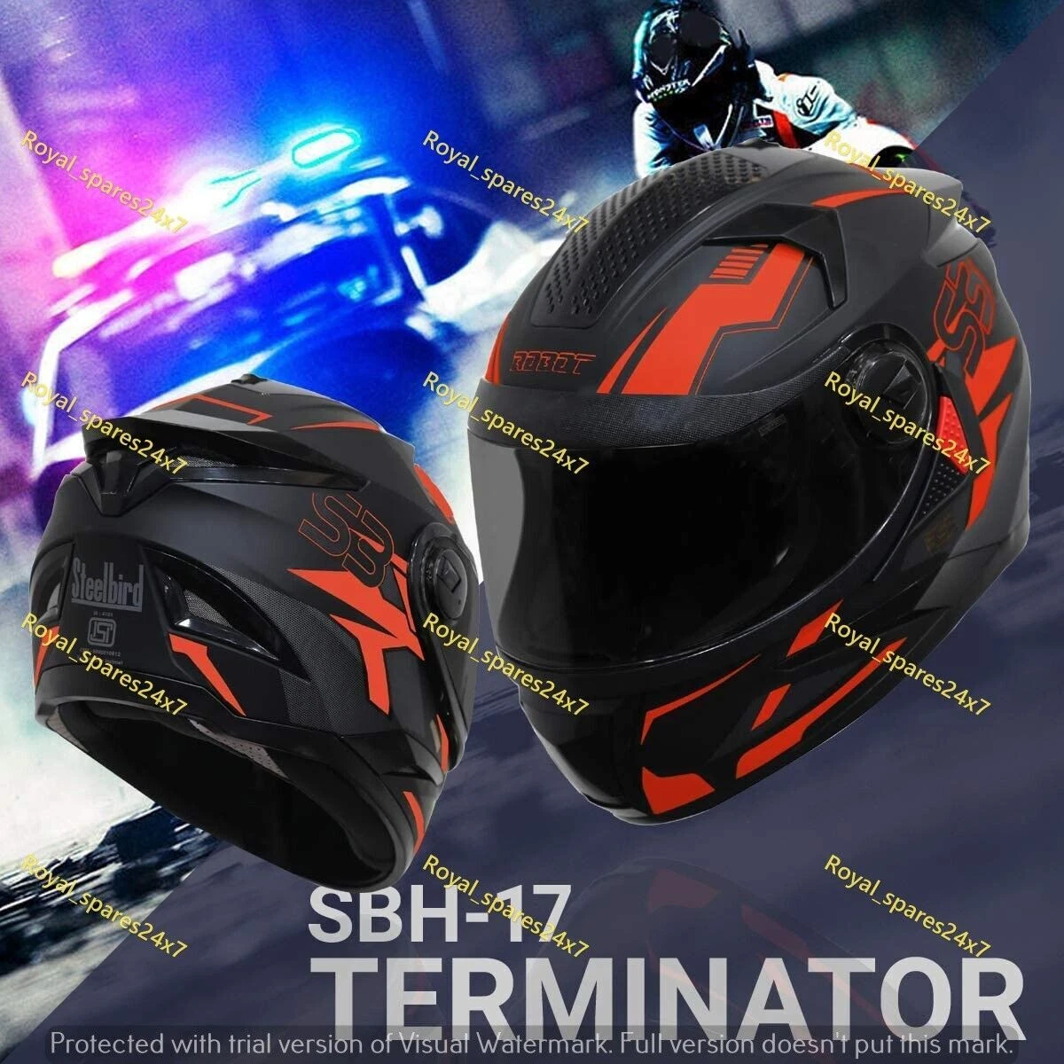 Helmet with store headphones steelbird