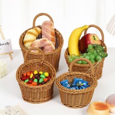 Woven Storage Basket Container Decorative Wall Hanging Holder Hand Woven Basket