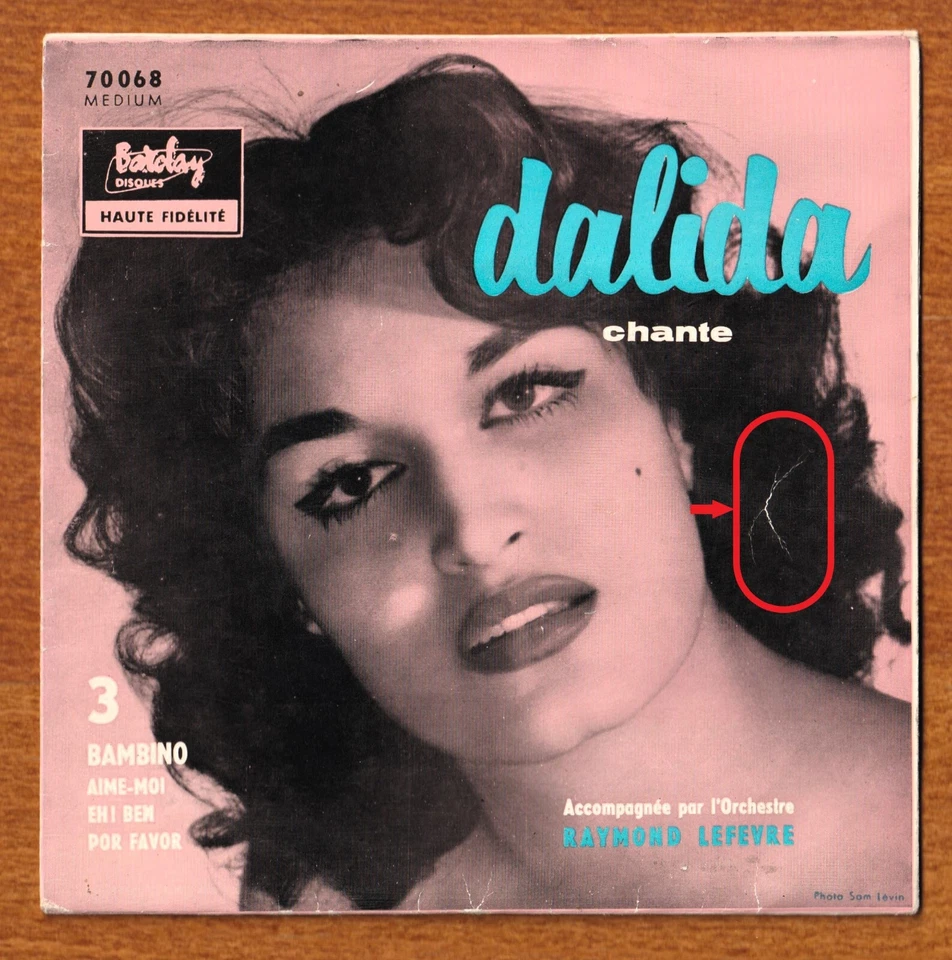 ⚠ VENDU EN L' ETAT ⚠ EP 1957 de DALIDA - Barclay N° 70068 Ⓜ Merci de bien lire ! - Photo 3/4