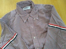 NWOT Thom Browne Check Oxford Grosgrain Sleeve Button Down TB3 15.5-33 MSRP 490