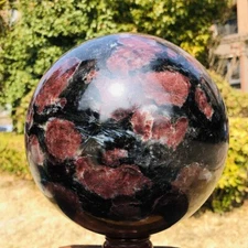 16.89LB Natural Astrophyllite Quartz Crystal"Fireworks Stone"The Ball Heals 714