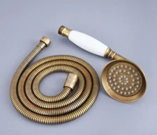 Antique Brass Bathroom Hand-held Shower Head + 1.5m Shower Hose shh113