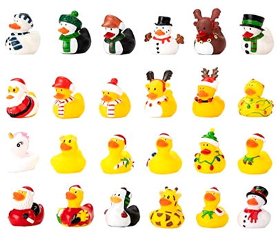Christmas 24 Days Countdown Advent Calendar 24 Rubber Ducks Kids Toy Gift  Bath | eBay
