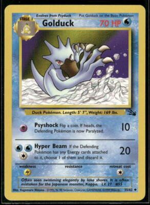 Golduck - Fossil #35 Pokemon Card - Pokéllector