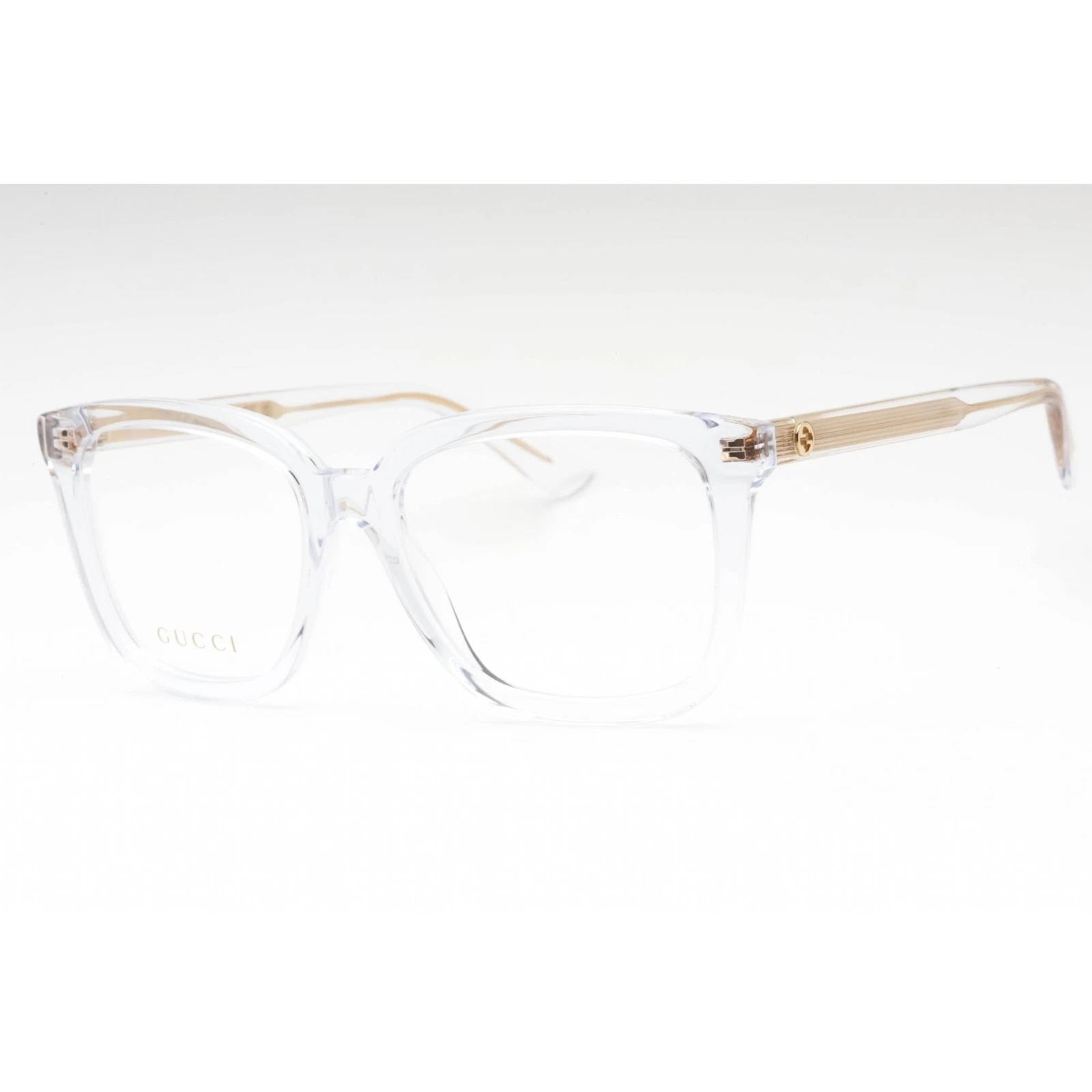 Gucci Women's Eyeglasses Crystal Plastic Square Shape Full Rim Frame GG1319O 003