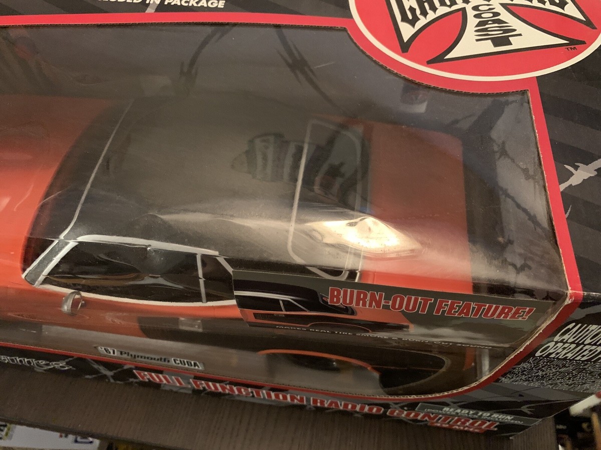 West Coast Choppers Jesse James '67 Plymouth CUDA RC Car West Coast Choppers Jesse James '67 Plymouth CUDA RC Car